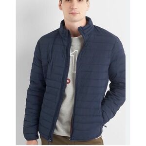 Men's Gap Cold Control Lightweight Puffer Jacket In‎ Dark Navy Size M